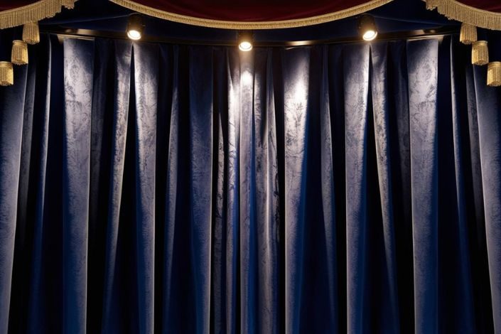 A stage curtain