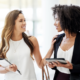 two women having a psychologically safe conversation