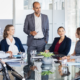 A team meeting where no one is speaking up